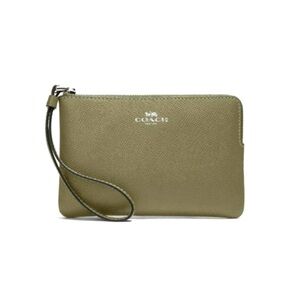 Coach Corner Zip Wristlet.